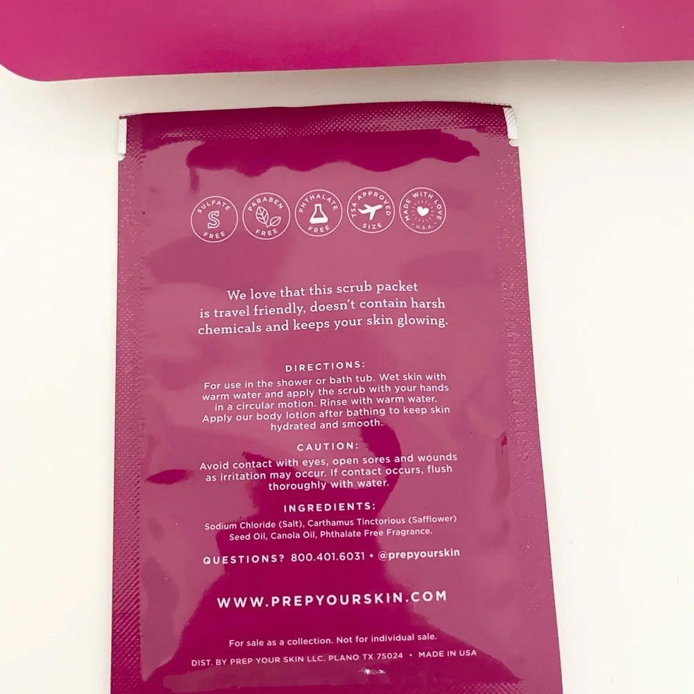PREP Body Scrub Collection Set - 4 Pack Skin Care Bundle